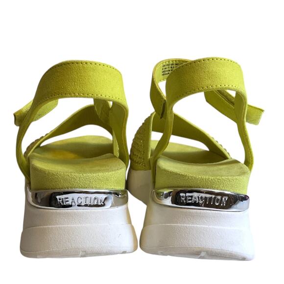 Kenneth Cole Reaction Hera Knit Jeweled Sport Sandal Lime 9M - Picture 7 of 11